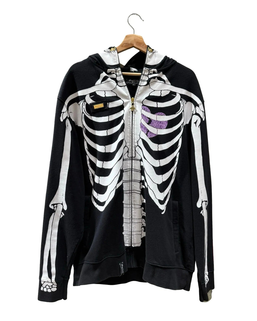 Vintage LRG Dead Serious Skeleton Full Zip Up Hoodie product image 2