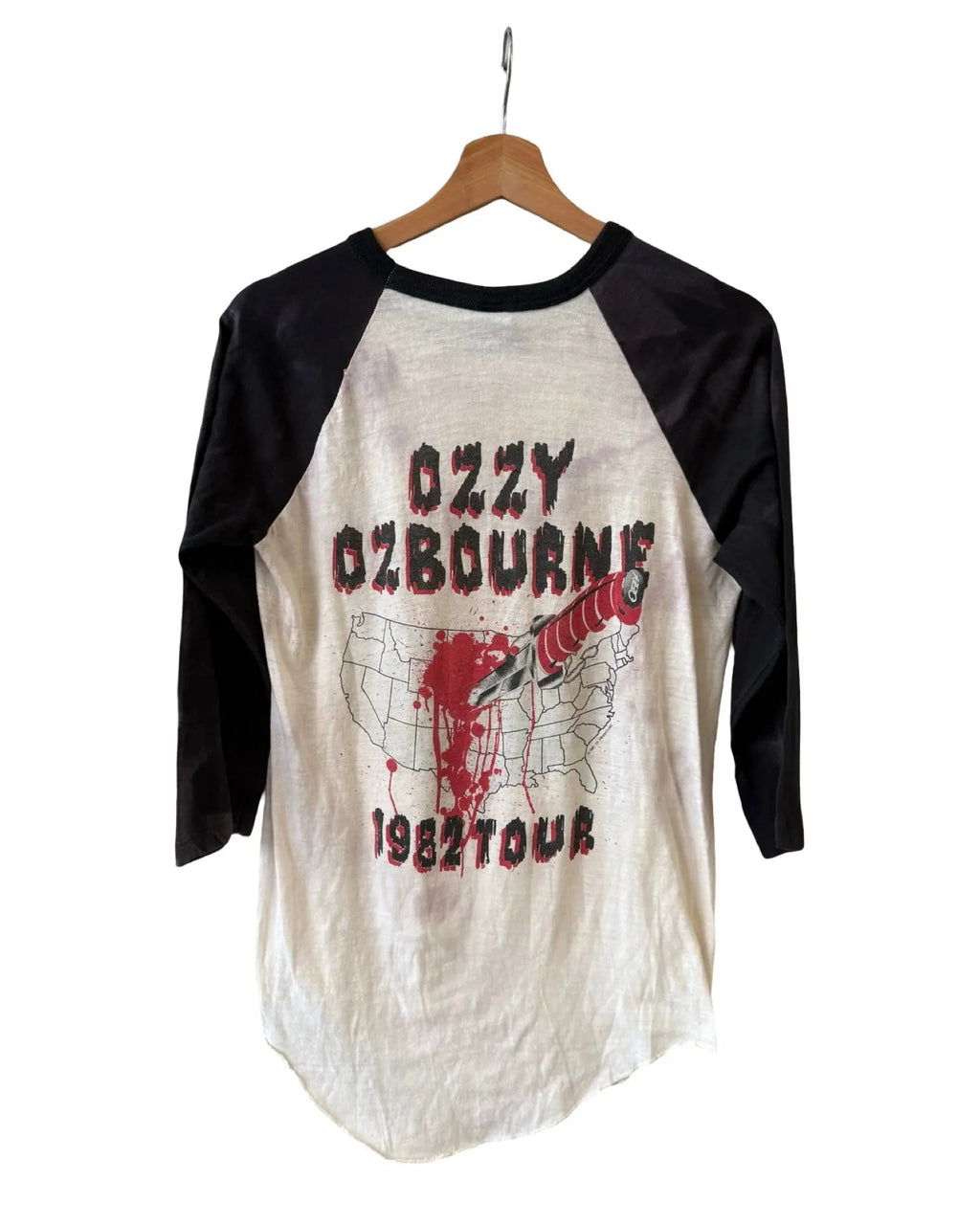 Vintage 1982 The Ozzy Osbourne Band US Raglan Tour Tee product image 2