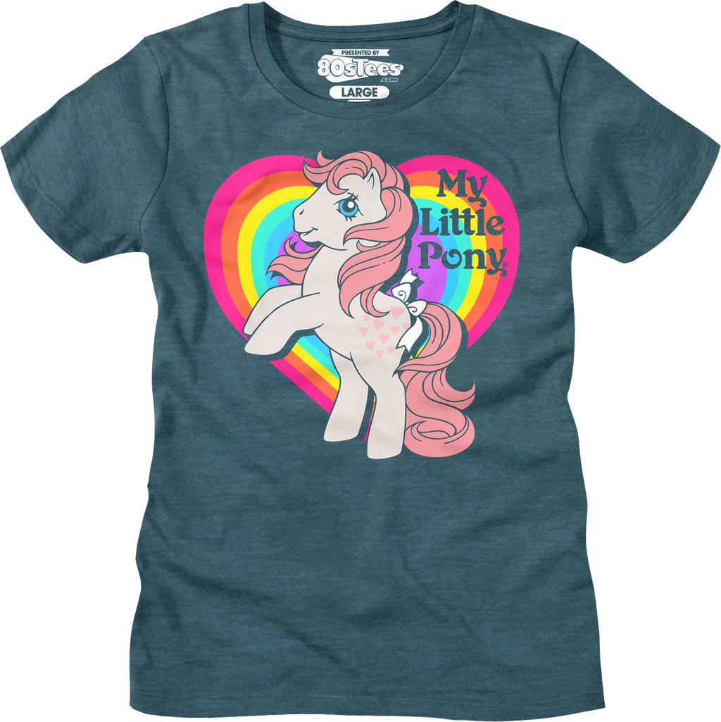 Womens Peachy Rainbow Heart My Little Pony Shirt product image 7
