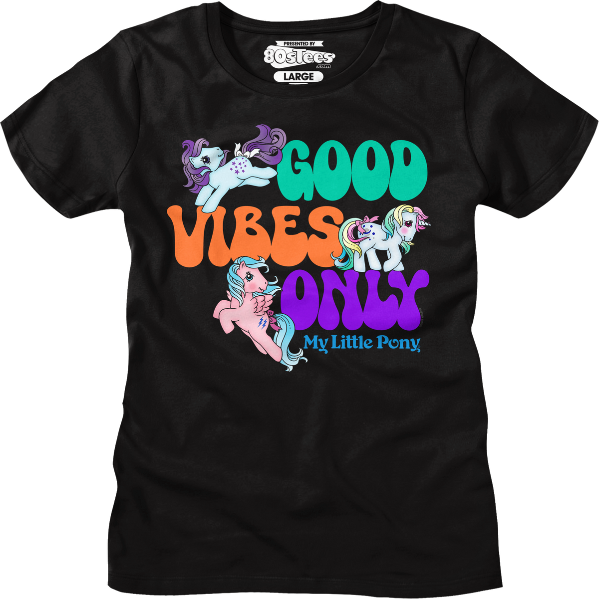 Womens Good Vibes Only My Little Pony Shirt product image 4