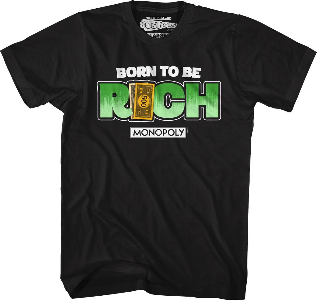 Born To Be Rich Monopoly T-Shirt product image 11