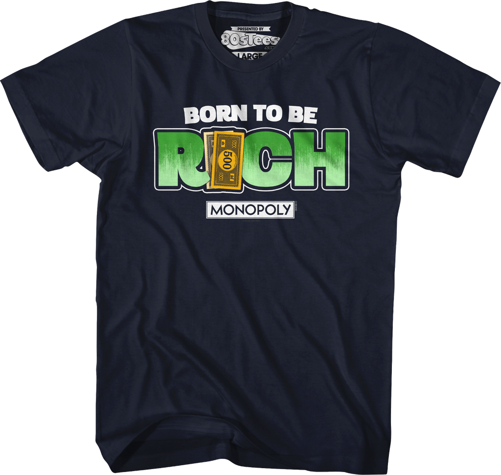 Born To Be Rich Monopoly T-Shirt product image 30