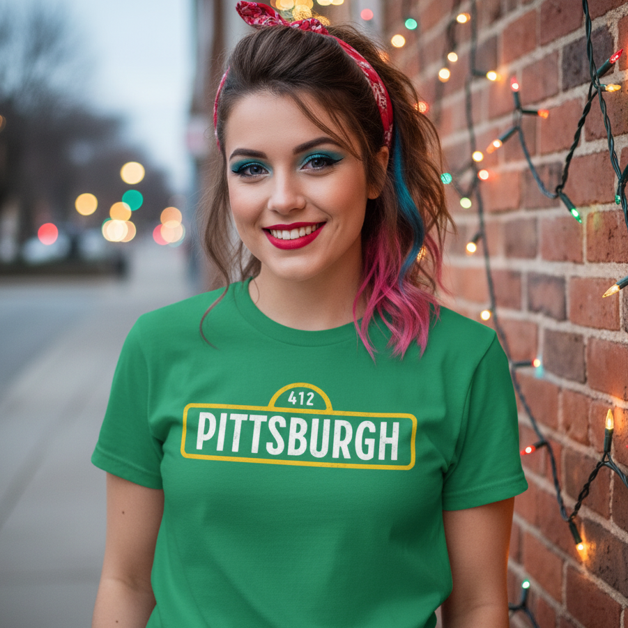 Pittsburgh Street (412) | T-Shirt product image 2