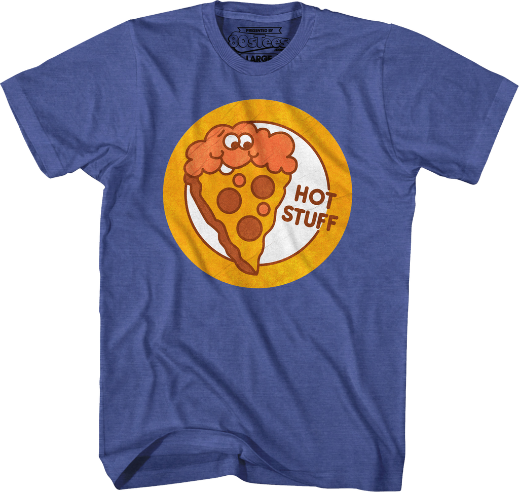 Hot Stuff Pizza Scratch & Sniff Sticker T-Shirt
