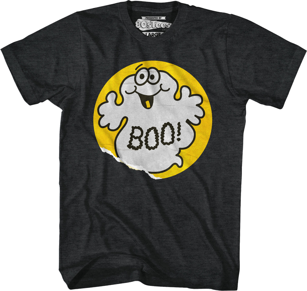 Boo Ghost Scratch & Sniff Sticker T-Shirt