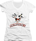 Ladies Yakko Wakko and Dot Animaniacs V-Neck Shirt product image 1