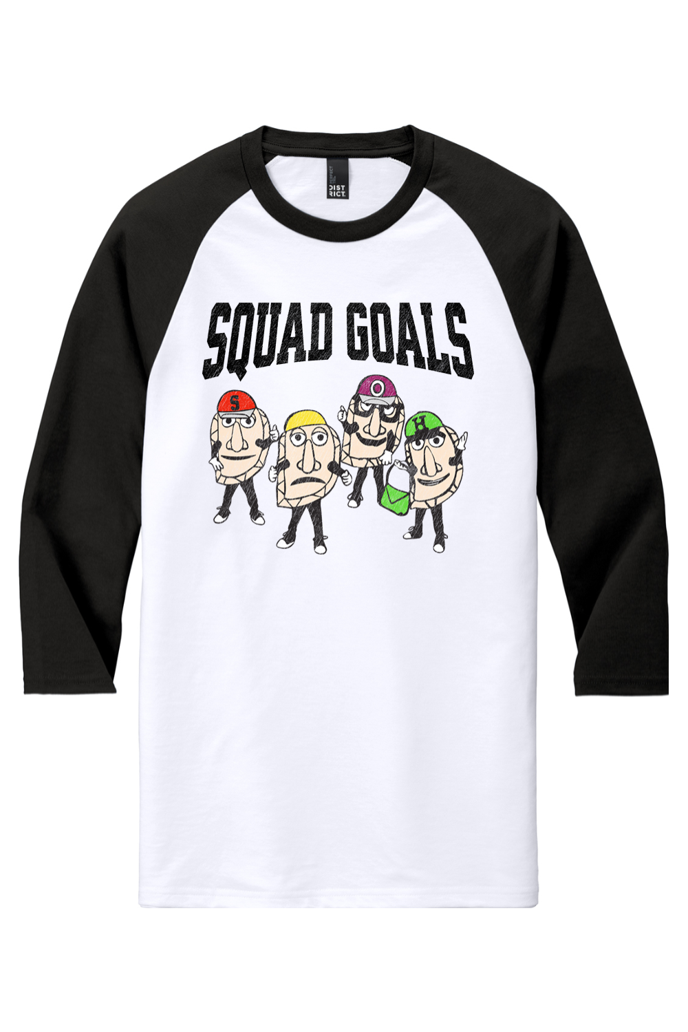 Squad Goals - Pierogi Race | Baseball Raglan Tee product image 1