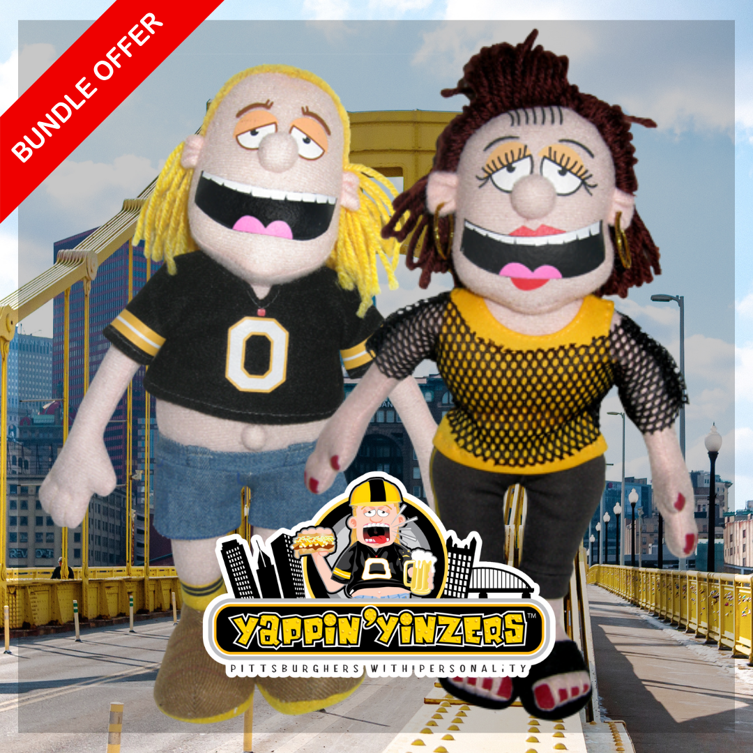 Chipped Ham Sam / Nebby Debbie Bundle | Yappin' Yinzer Talking Plush Dolls