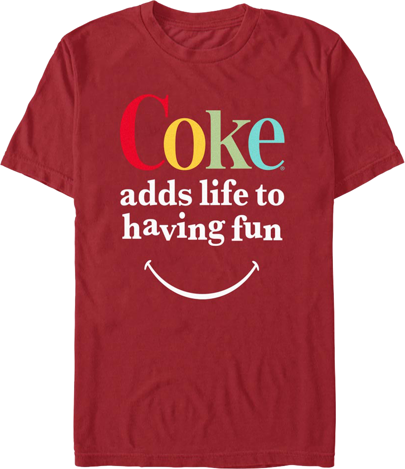 Adds Life To Having Fun Coca-Cola T-Shirt product image 1
