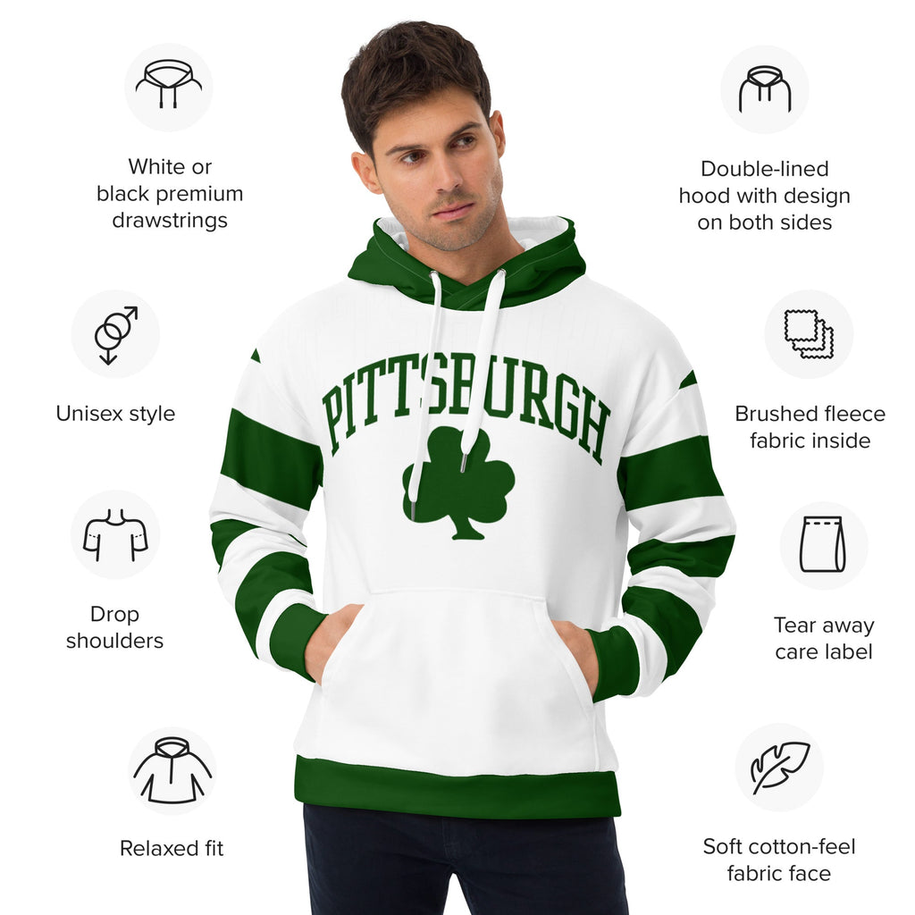 Pittsburgh Shamrocks Hockey | Retro Jersey Hoodie product image 2
