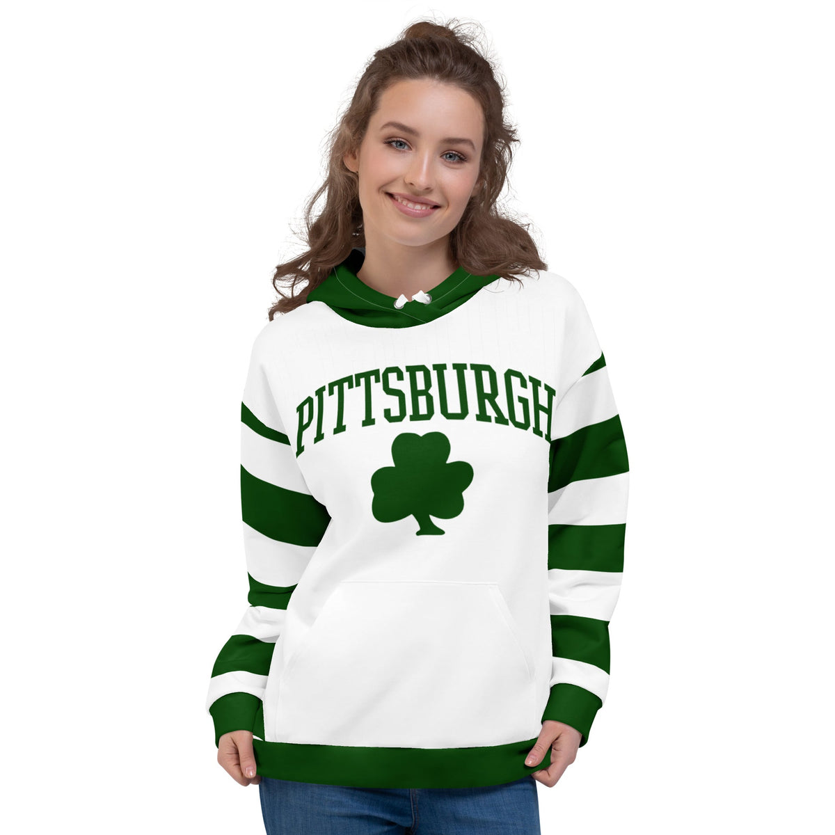 Pittsburgh Shamrocks Hockey | Retro Jersey Hoodie product image 3