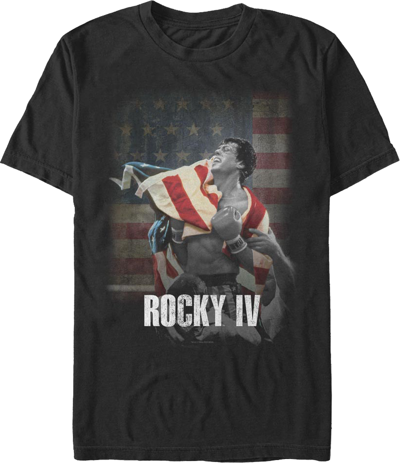 American Flag Rocky IV T-Shirt product image 1