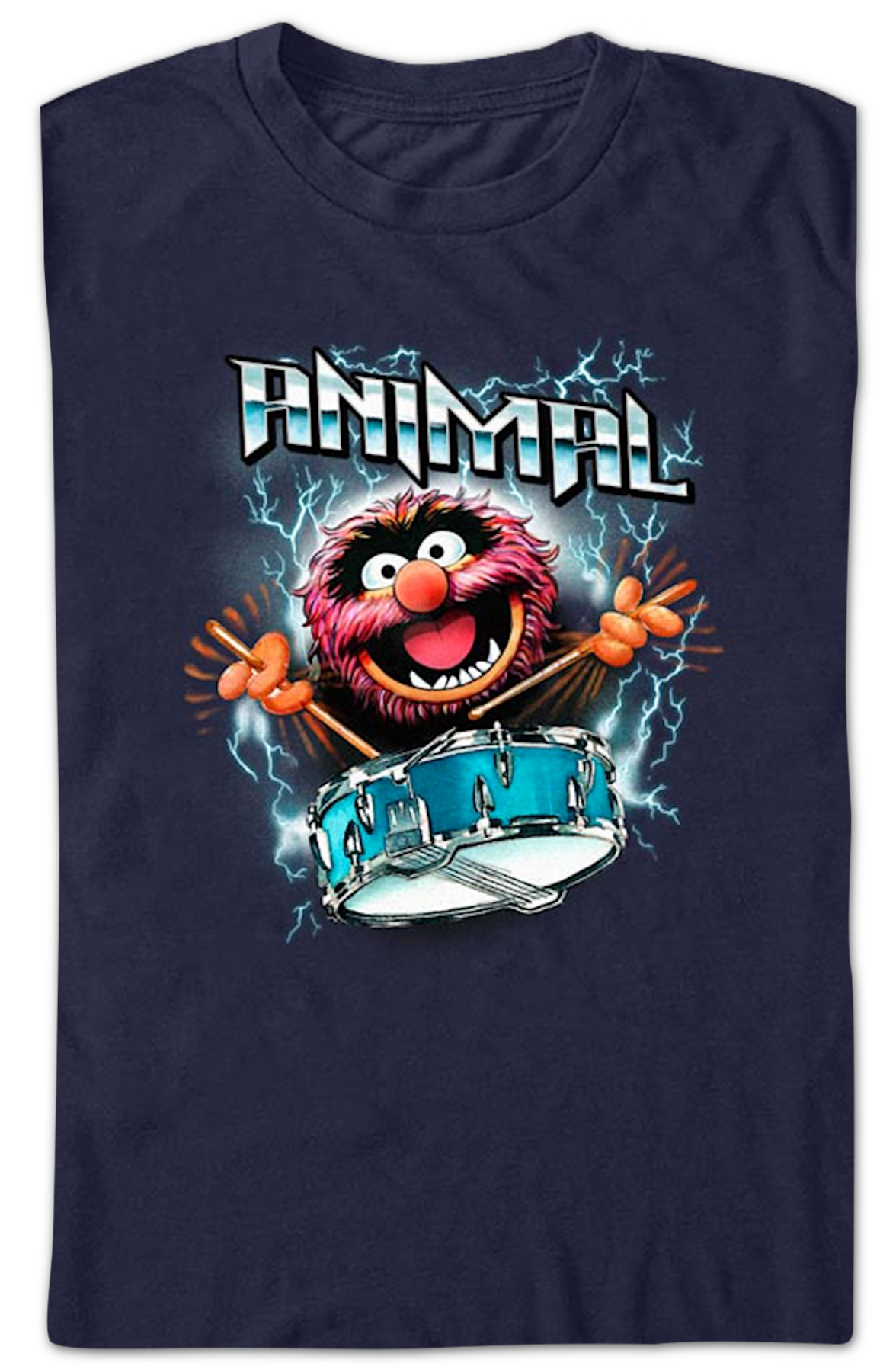 Animal Lightning Drumroll Muppets T-Shirt product image 2