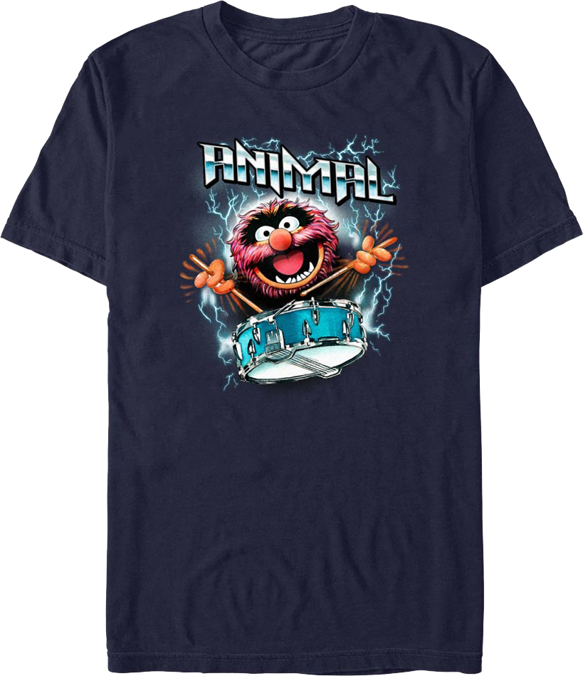 Animal Lightning Drumroll Muppets T-Shirt product image 1