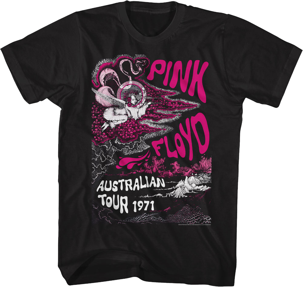 Australian Tour 1971 Pink Floyd T-Shirt product image 1