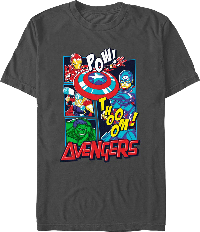 Avengers Sound Effects Marvel Comics T-Shirt product image 1