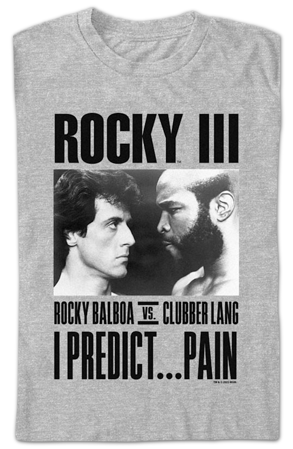 Balboa vs. Lang I Predict Pain Rocky III T-Shirt product image 2