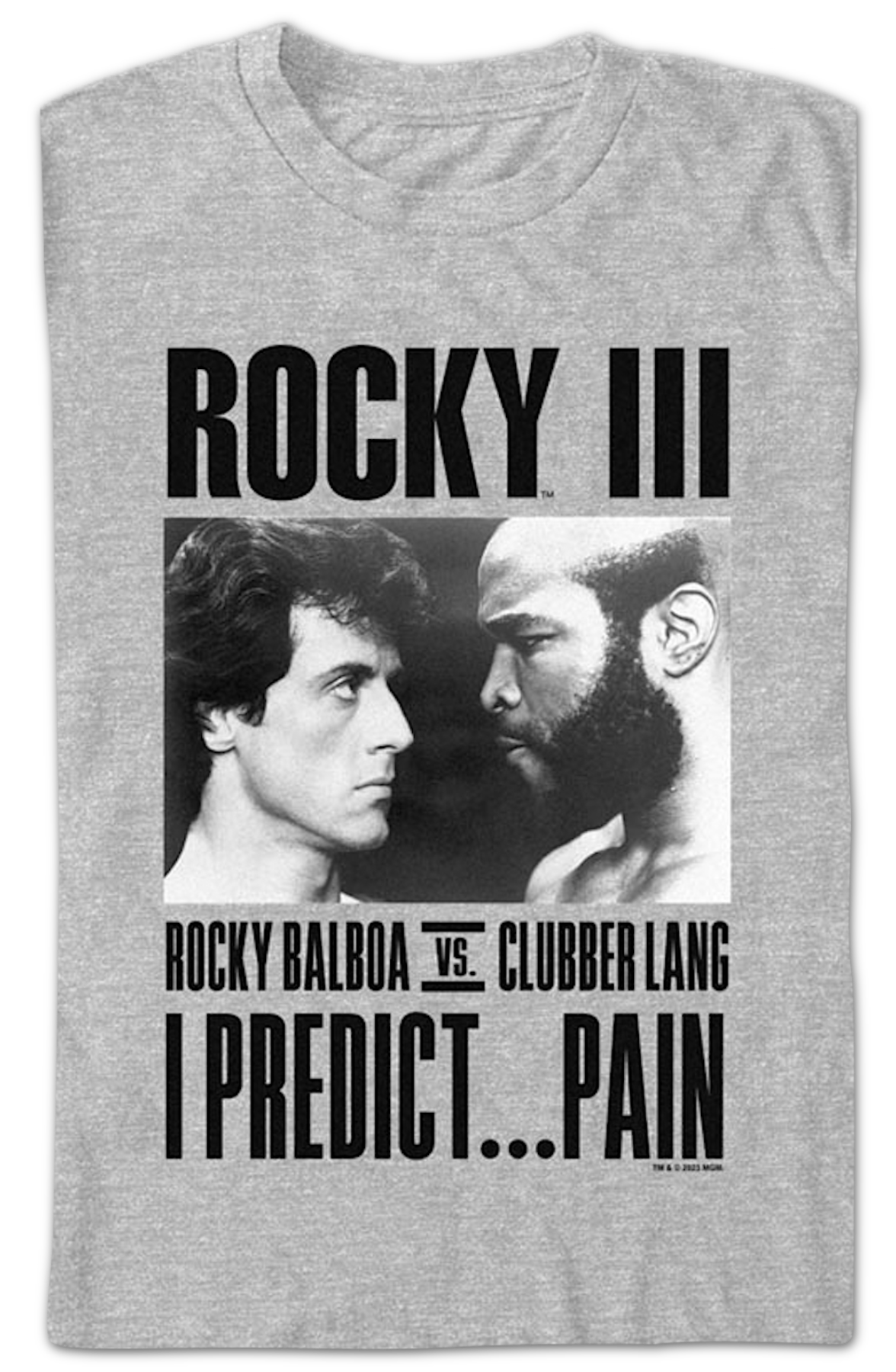 Balboa vs. Lang I Predict Pain Rocky III T-Shirt product image 2
