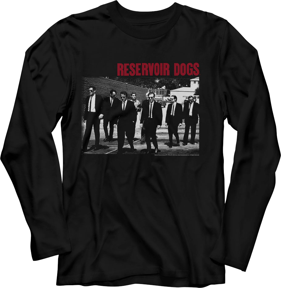 Black And White Group Photo Reservoir Dogs Long Sleeve Shirt product image 1