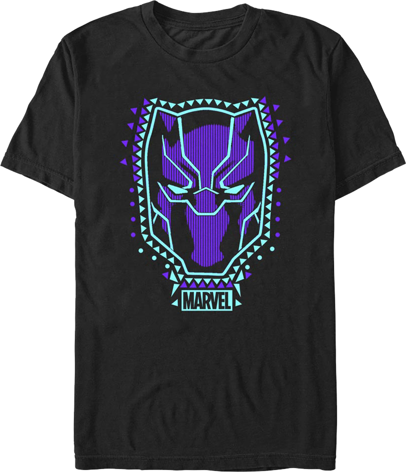 Black Panther Mask Marvel Comics T-Shirt product image 1