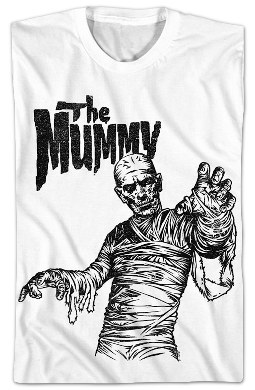 Black & White Monster The Mummy T-Shirt product image 2