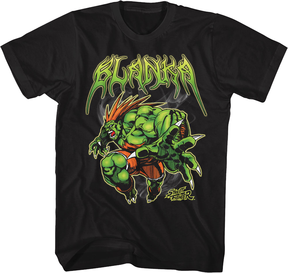Blanka Attack Pose Street Fighter T-Shirt product image 1