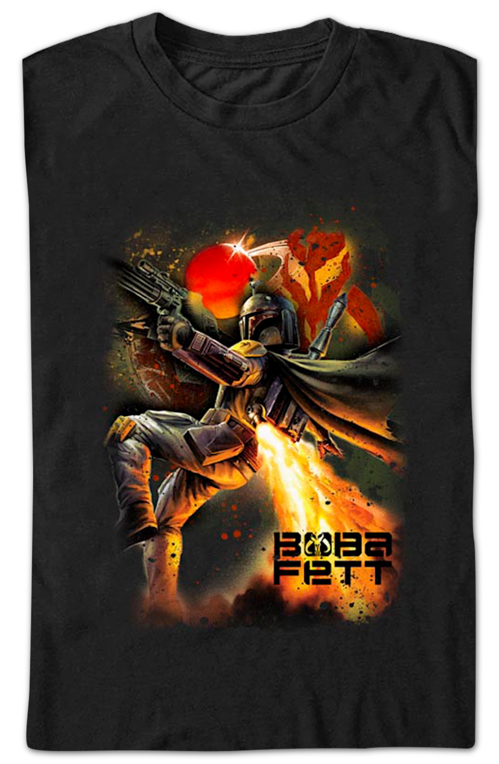 Boba Fett Galaxy Hunter Star Wars T-Shirt product image 2