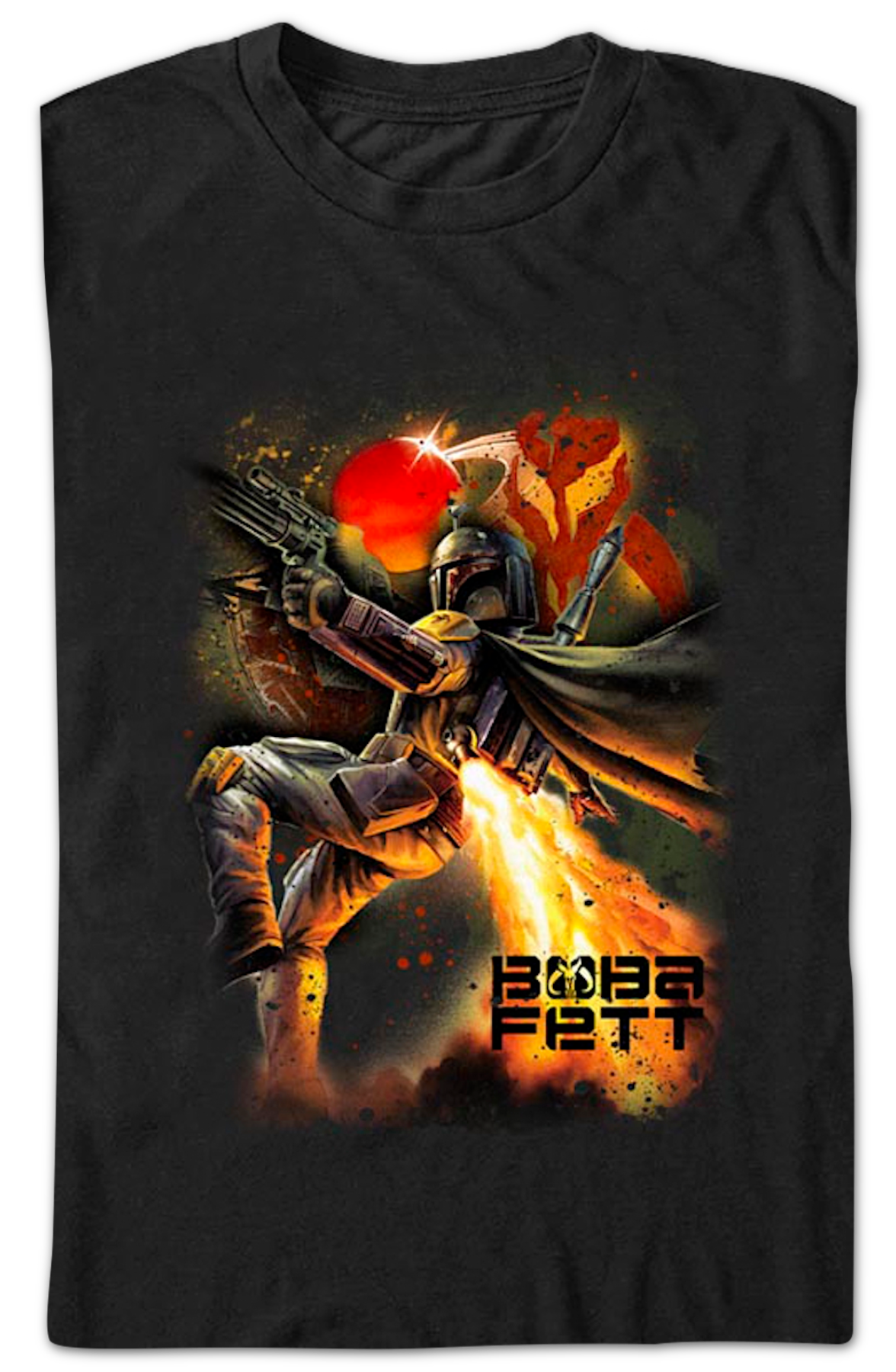 Boba Fett Galaxy Hunter Star Wars T-Shirt product image 2