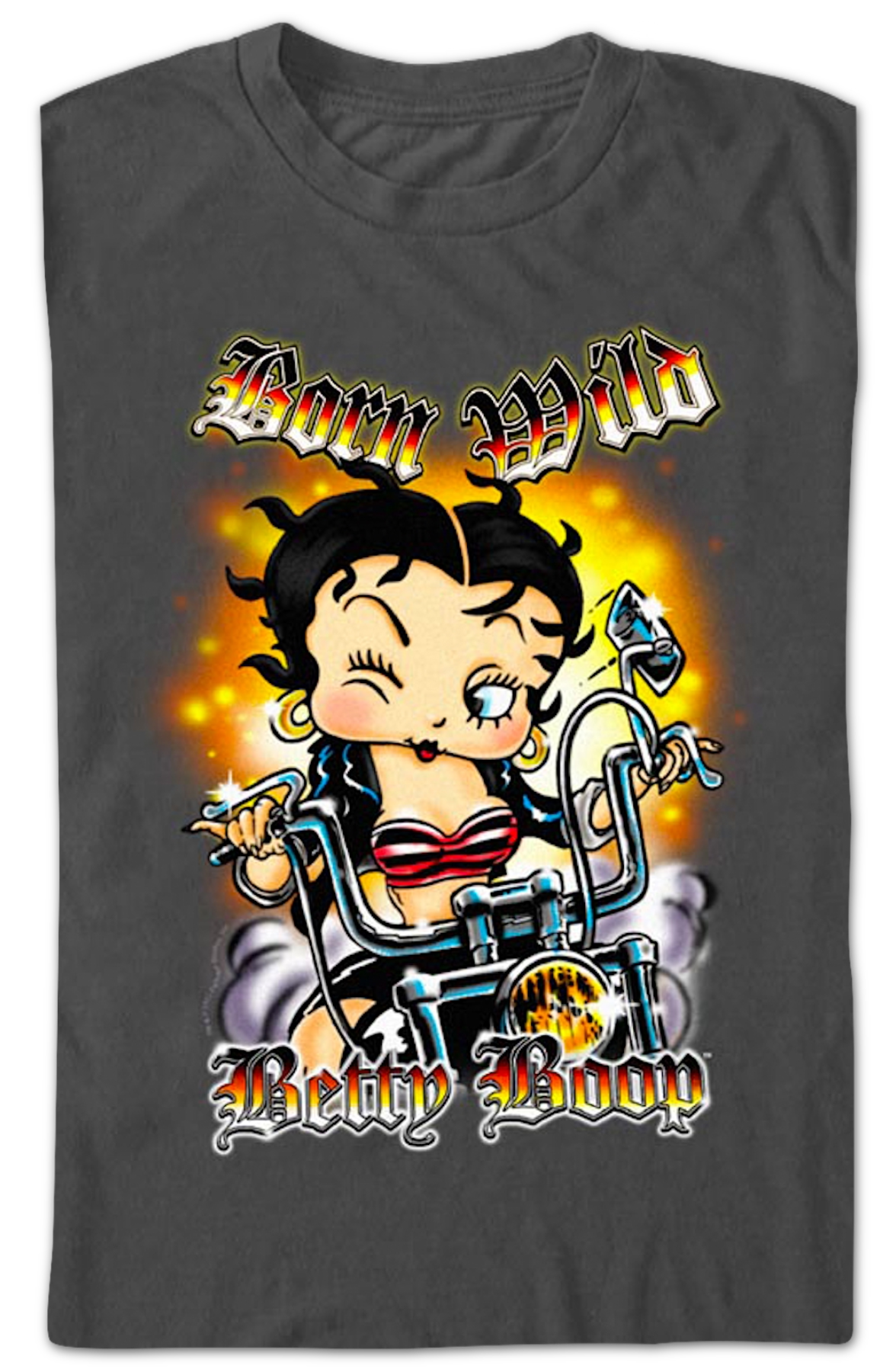 Charcoal Born Wild Betty Boop T-Shirt product image 2