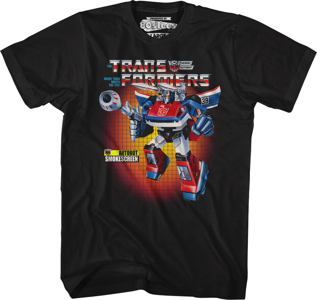 Box Art Smokescreen Transformers T-Shirt product image 1