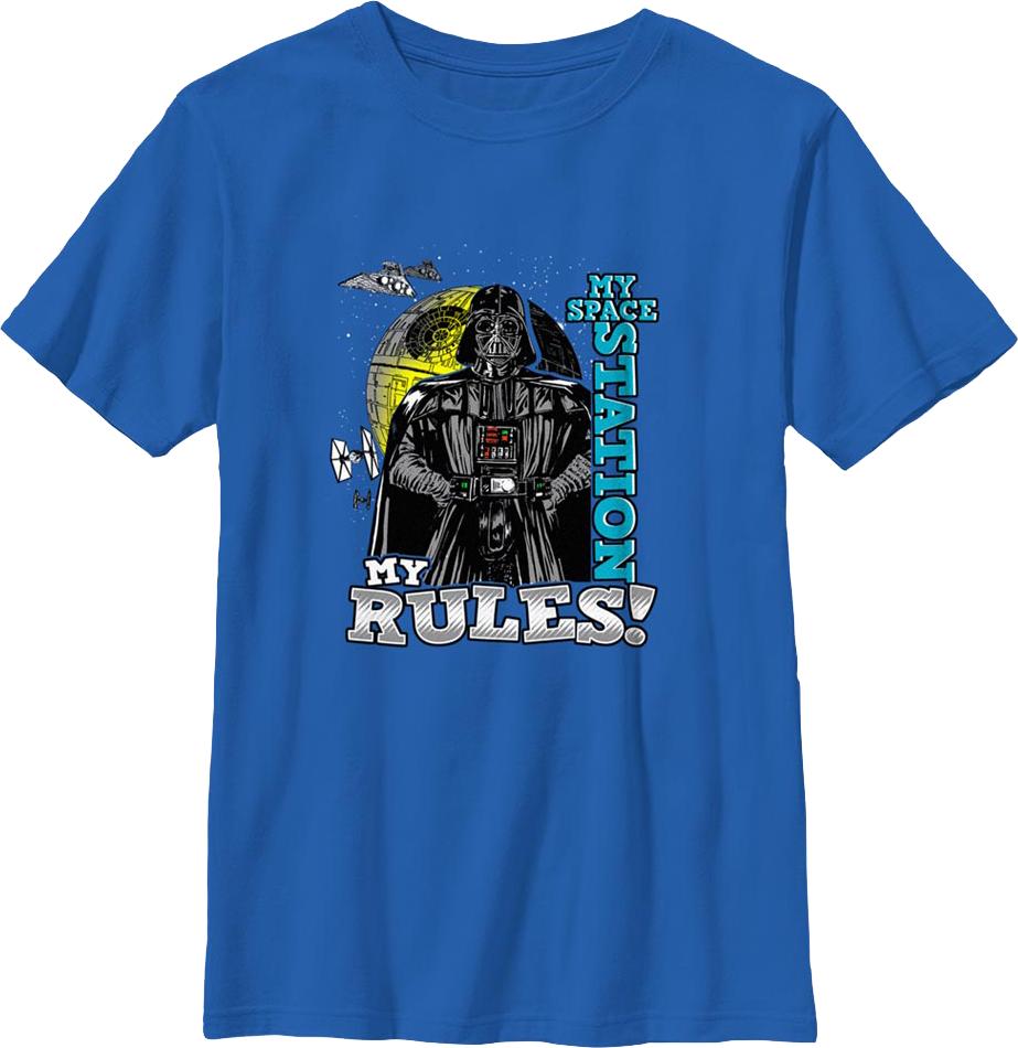 Boys Youth Darth Vader My Space Station My Rules Star Wars product image 1