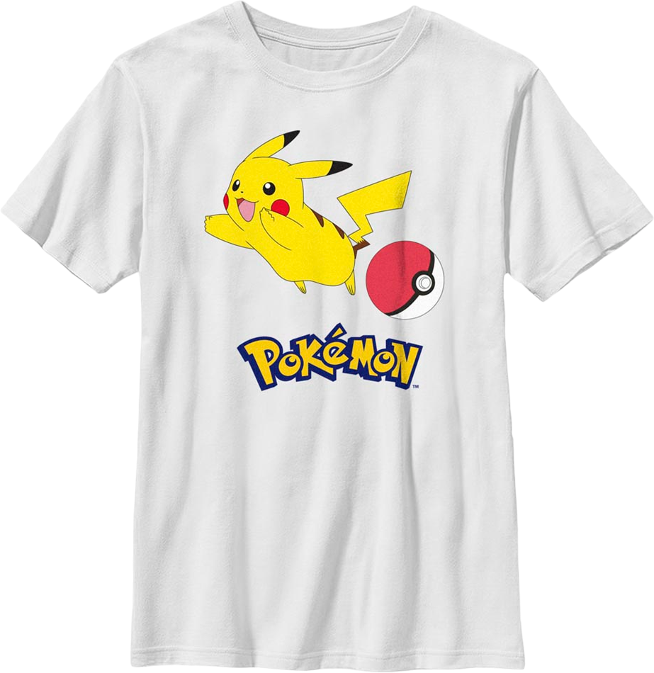 Boys Youth Pikachu Bouncing Pokemon Shirt product image 1