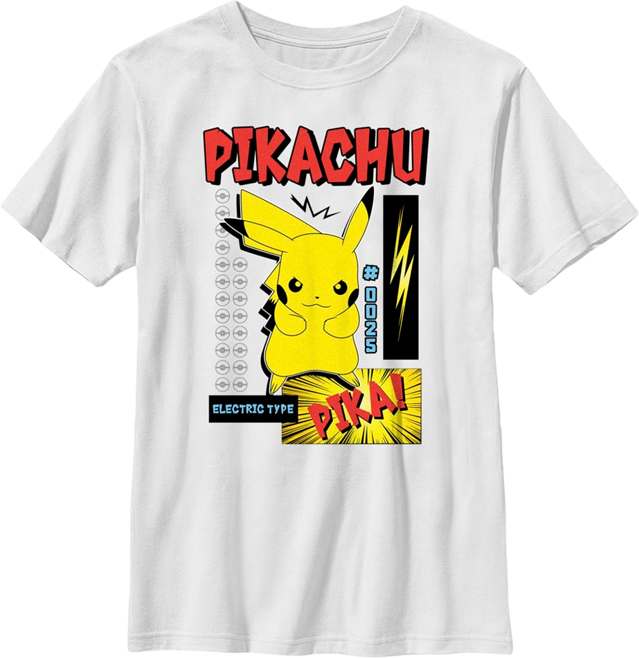 Boys Youth Pikachu Electric Type Pokemon Shirt product image 1