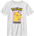 Boys Youth Pikachu Square Pokemon Shirt product image 1