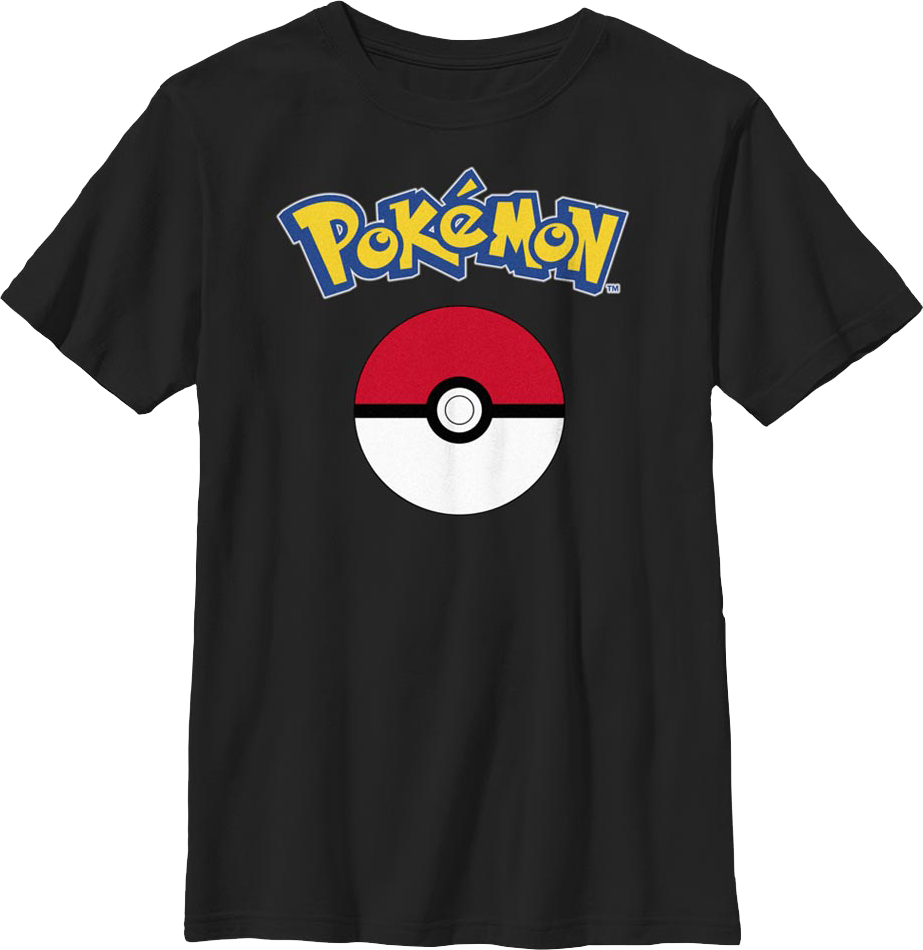 Boys Youth Poke Ball Logo Pokemon Shirt product image 1