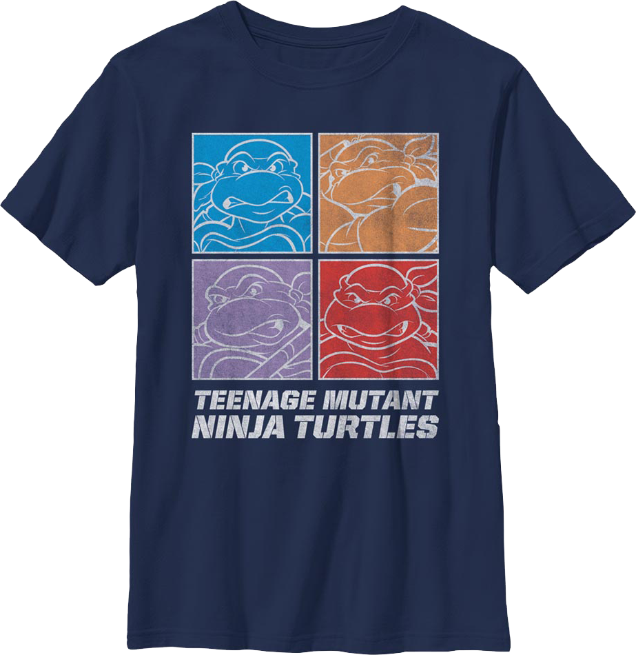 Boys Youth Square Outlines Teenage Mutant Ninja Turtles product image 1