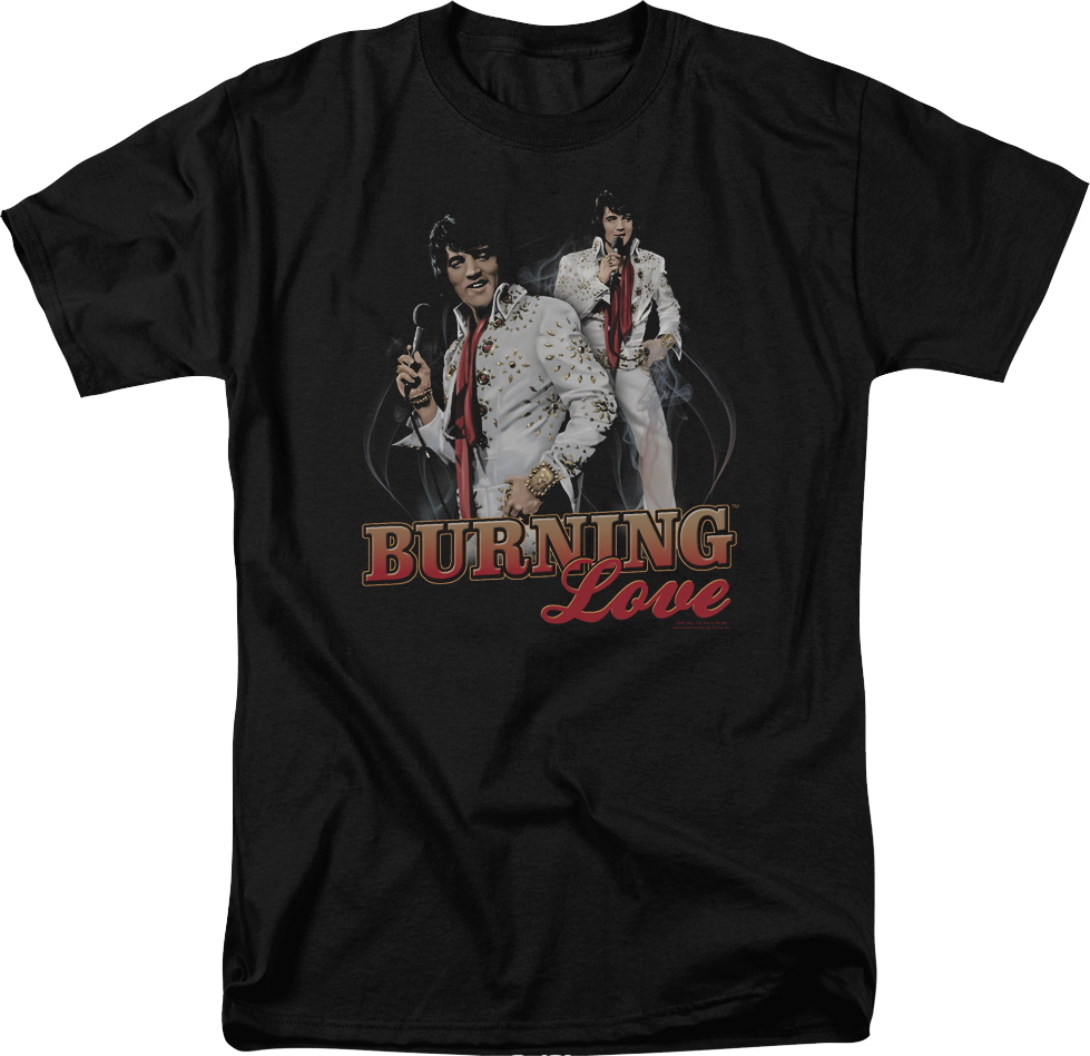 Burning Love Collage Elvis Presley T-Shirt product image 1