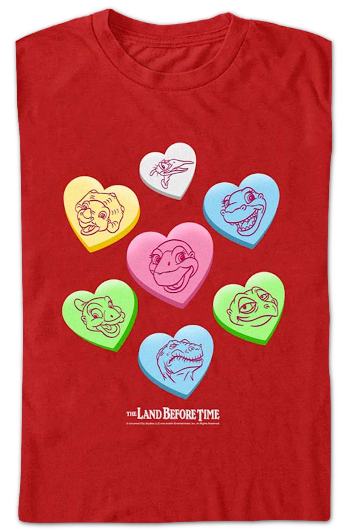 Candy Hearts Land Before Time T-Shirt product image 2