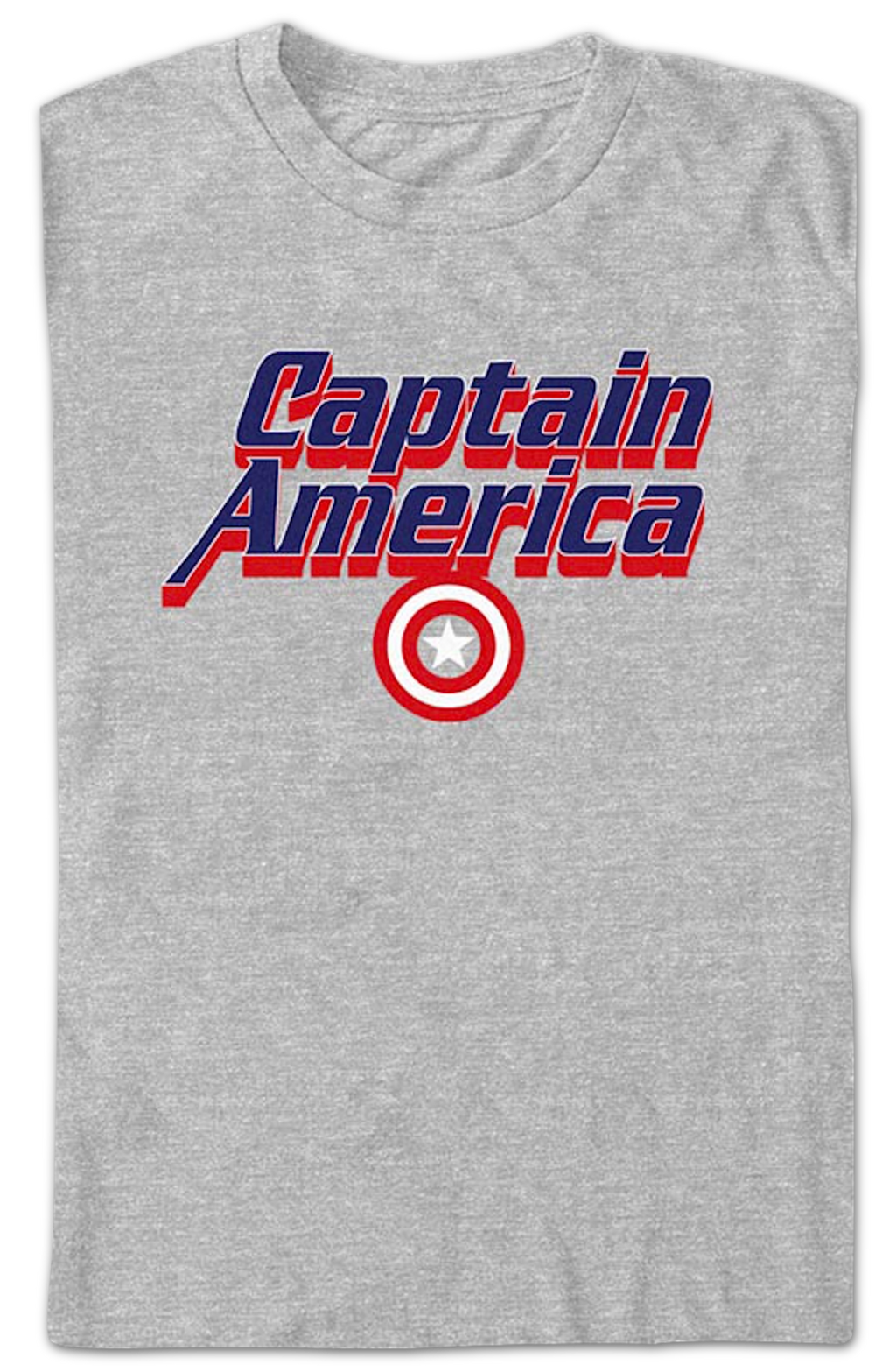 Captain America Block Letters Marvel Comics T-Shirt product image 2