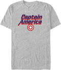 Captain America Block Letters Marvel Comics T-Shirt product image 1