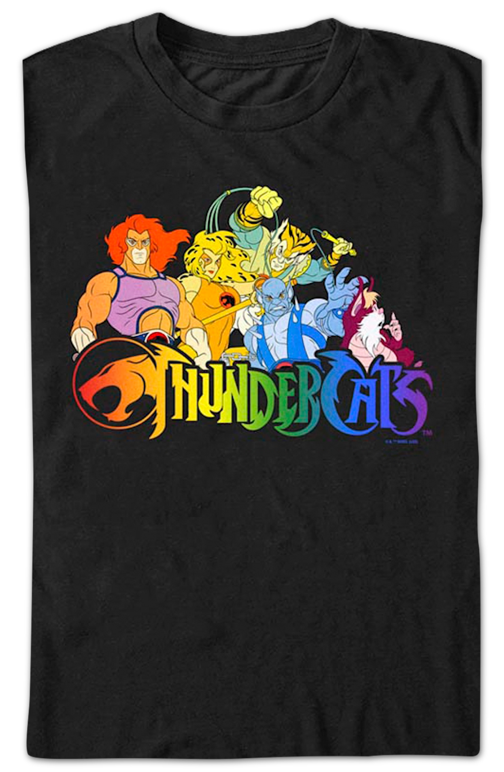 Cast & Rainbow Logo ThunderCats T-Shirt product image 2