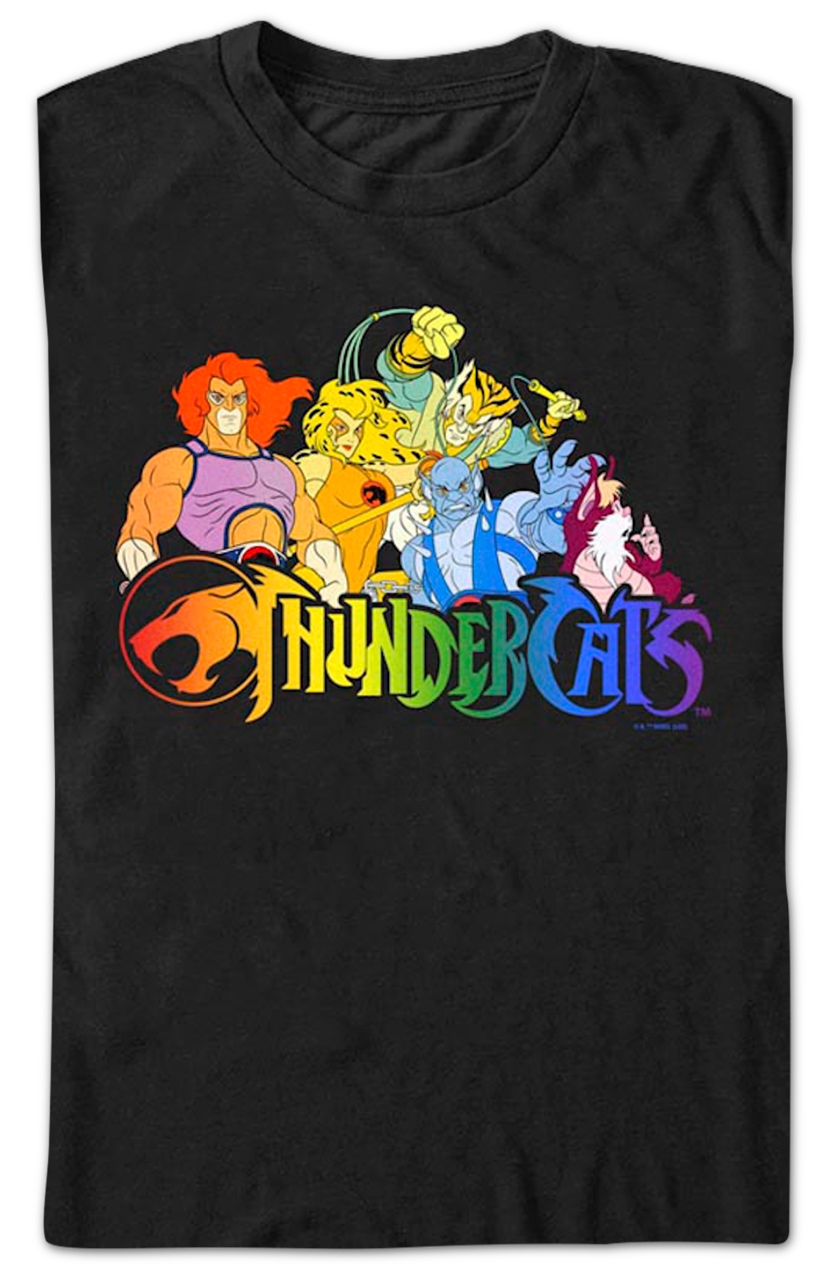 Cast & Rainbow Logo ThunderCats T-Shirt product image 2