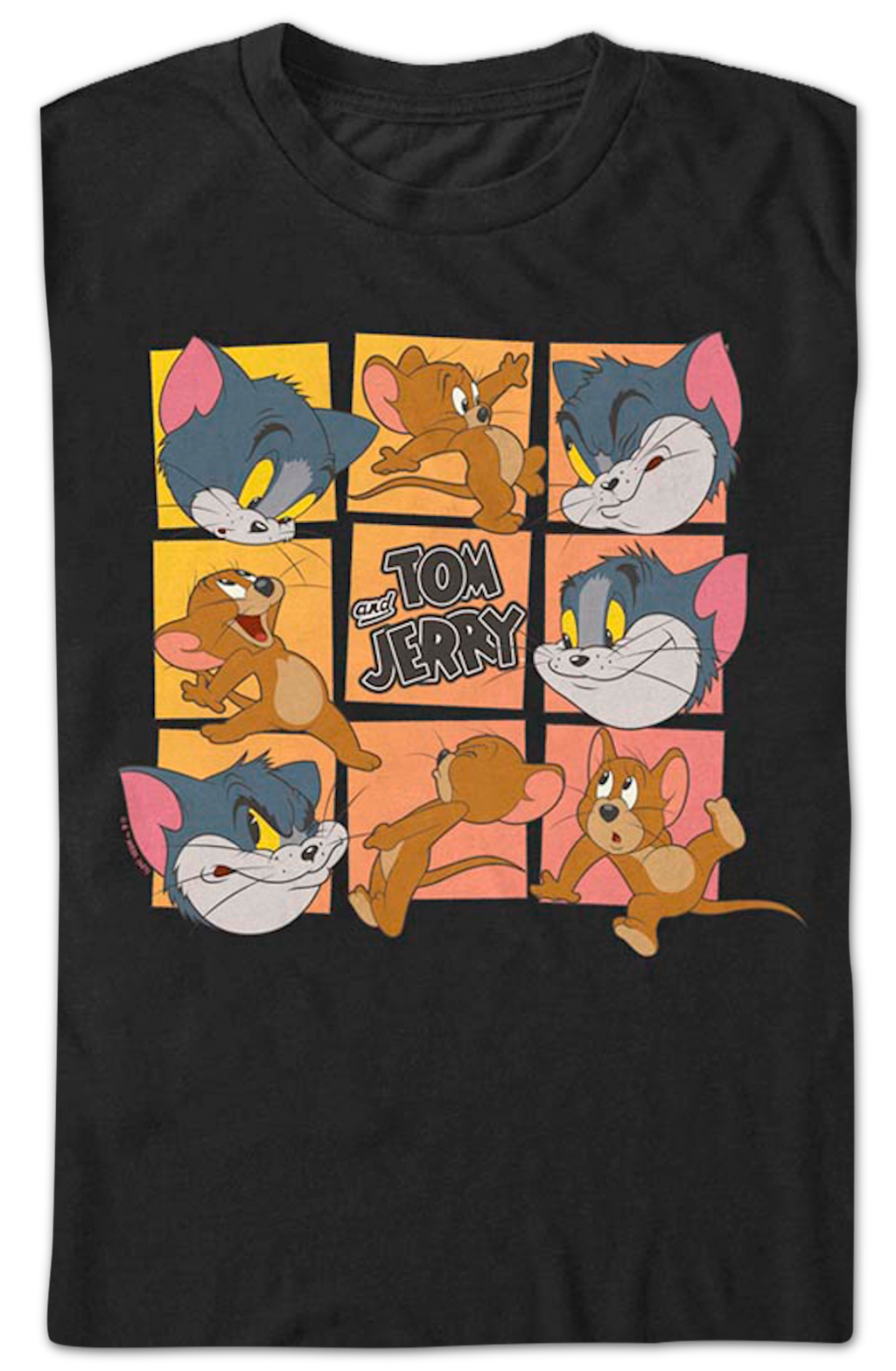 Cat And Mouse Squares Tom Jerry T-Shirt product image 2