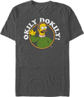 Charcoal Heather Ned Flanders Okily Dokily Simpsons T-Shirt product image 1