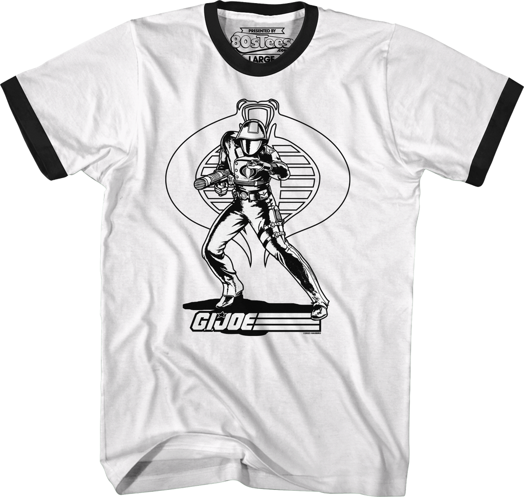 Cobra Commander Noir GI Joe Ringer Shirt product image 1