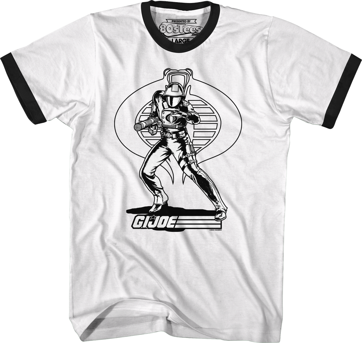 Cobra Commander Noir GI Joe Ringer Shirt product image 1
