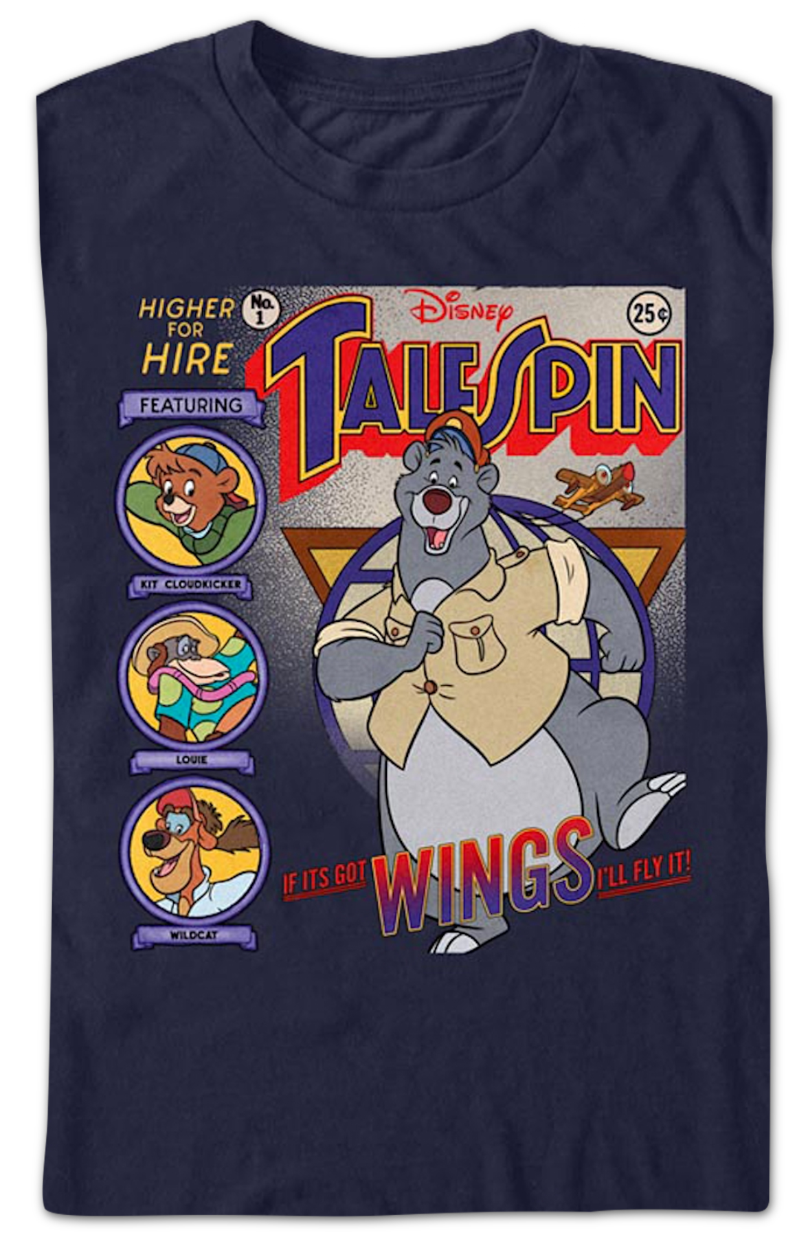Comic Book Cover TaleSpin T-Shirt product image 2