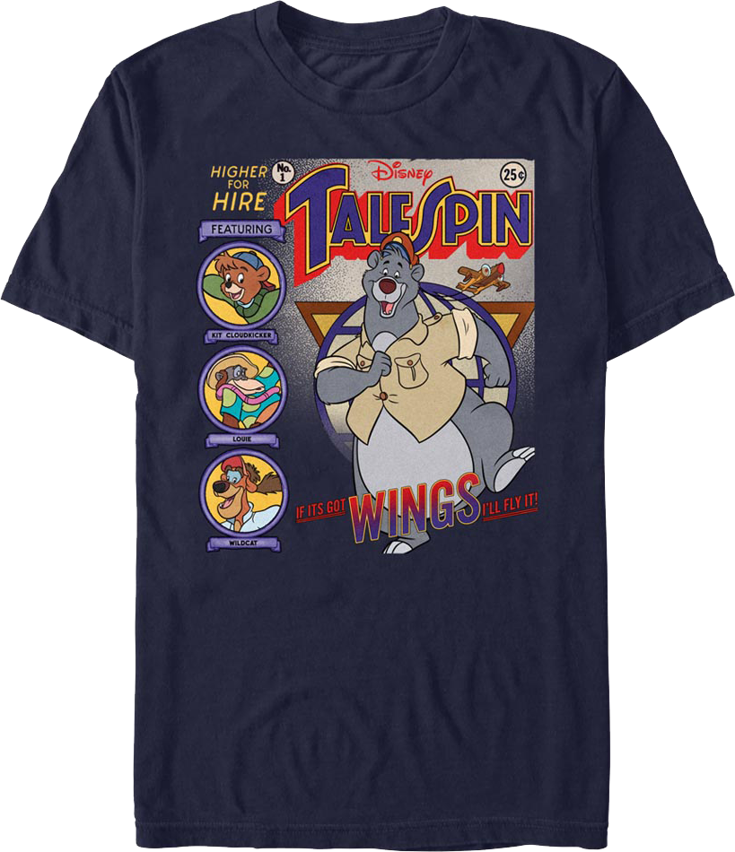 Comic Book Cover TaleSpin T-Shirt product image 1