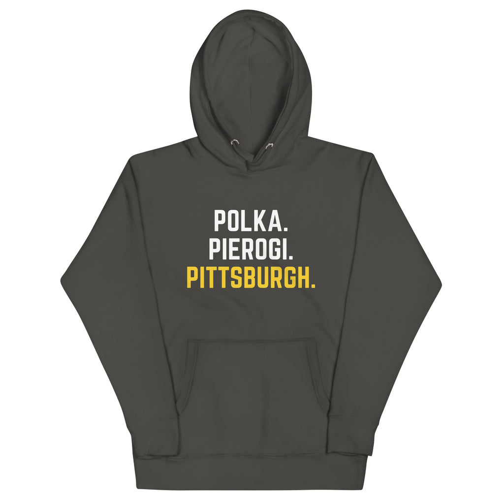 Polka. Pierogi. Pittsburgh. | Hoodie product image 4