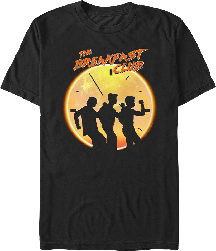 Dancing Clock Silhouettes Breakfast Club T-Shirt product image 1